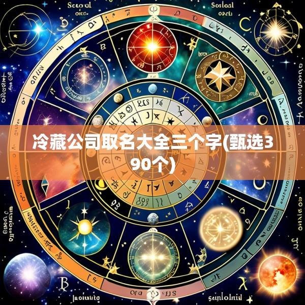 冷藏公司取名大全三个字(甄选390个)