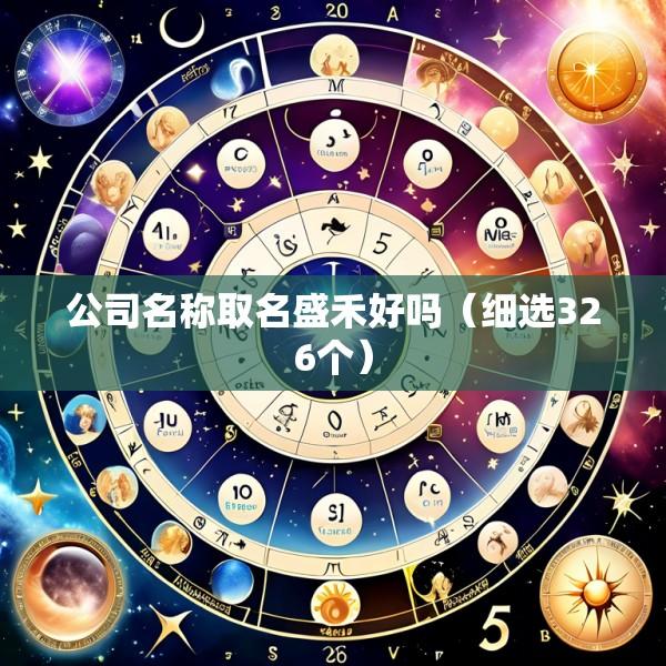 公司名称取名盛禾好吗（细选326个）