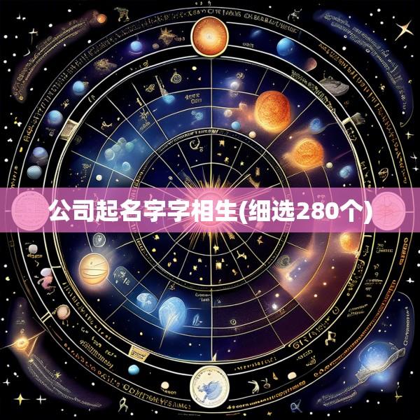 公司起名字字相生(细选280个)