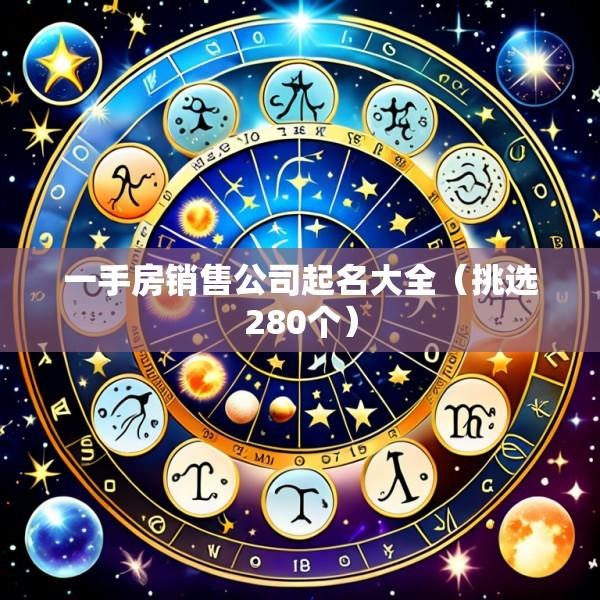 一手房销售公司起名大全（挑选280个）