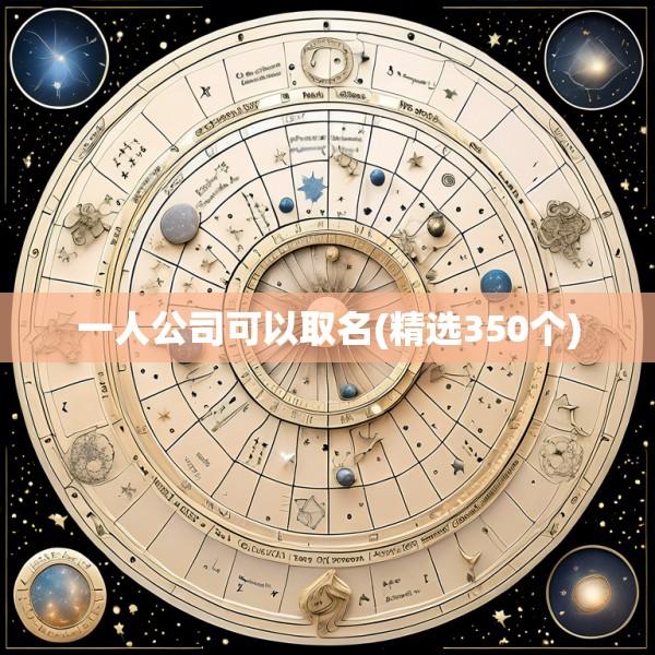 一人公司可以取名(精选350个)