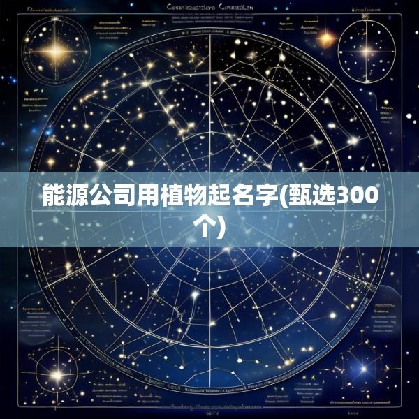 能源公司用植物起名字(甄选300个)