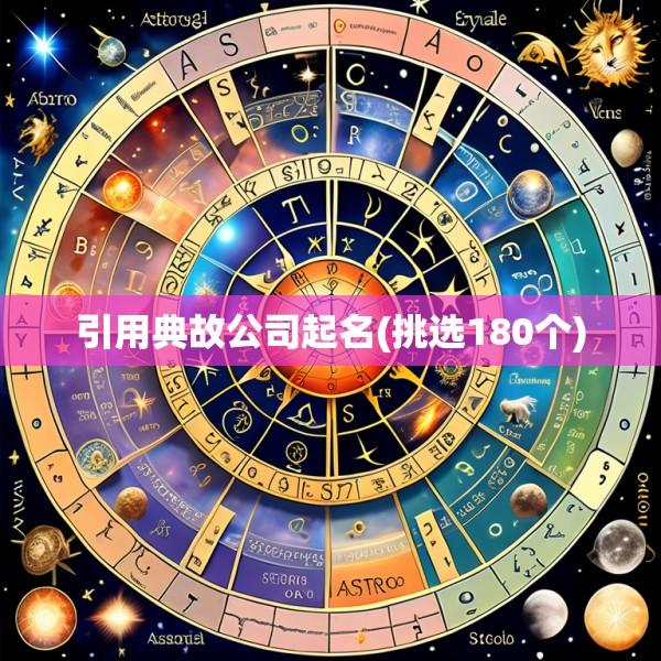 引用典故公司起名(挑选180个)