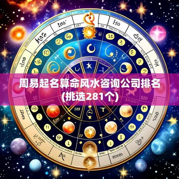 周易起名算命风水咨询公司排名(挑选281个)