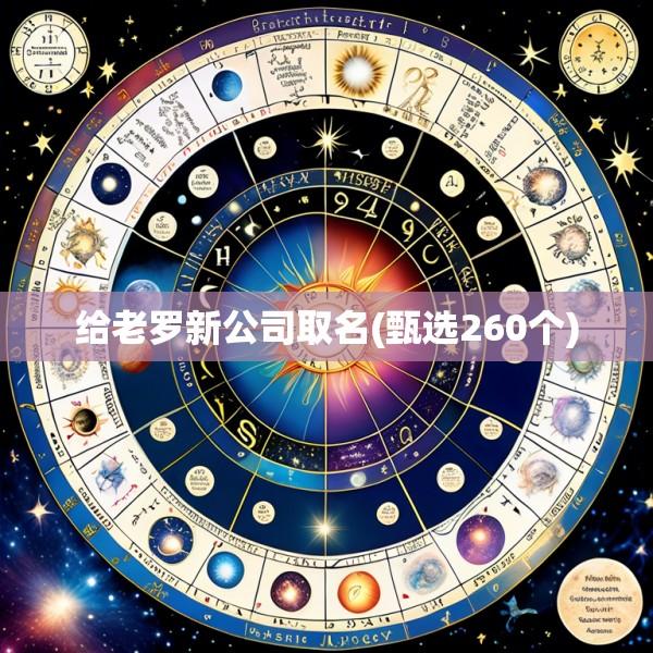 给老罗新公司取名(甄选260个)