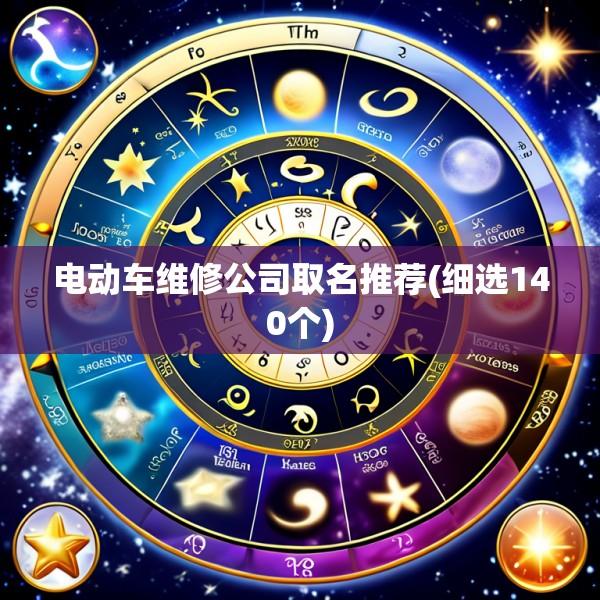 电动车维修公司取名推荐(细选140个)