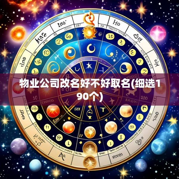 物业公司改名好不好取名(细选190个)