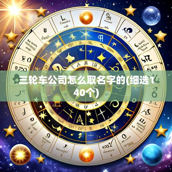 三轮车公司怎么取名字的(细选140个)