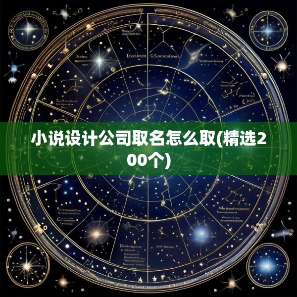 小说设计公司取名怎么取(精选200个)