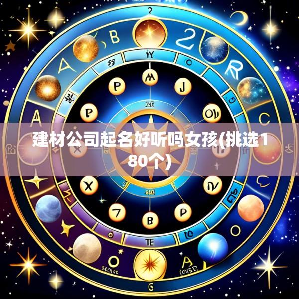 建材公司起名好听吗女孩(挑选180个)