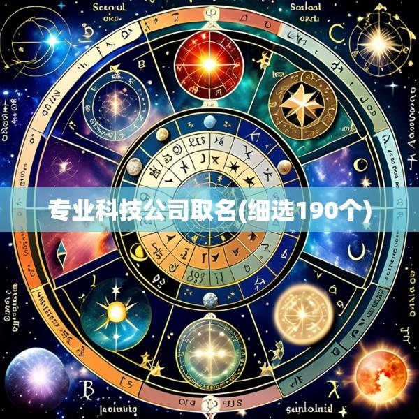 专业科技公司取名(细选190个)