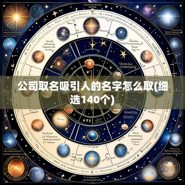 公司取名吸引人的名字怎么取(细选140个)