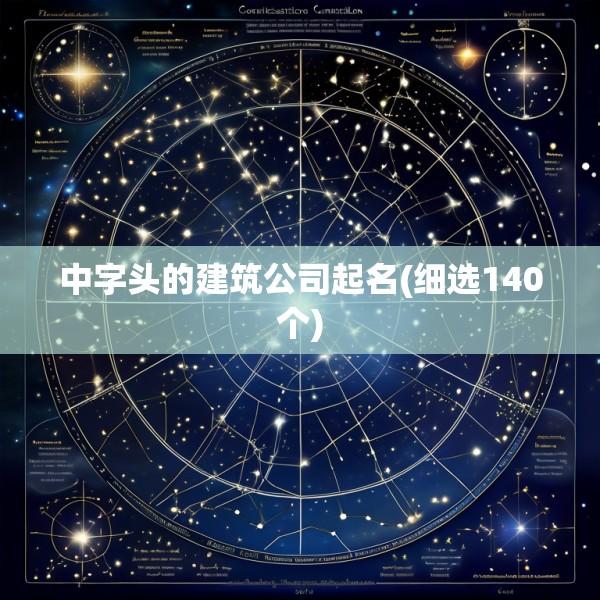 中字头的建筑公司起名(细选140个)
