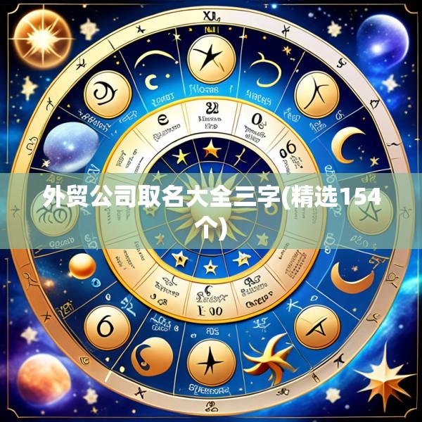 外贸公司取名大全三字(精选154个)