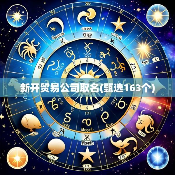 新开贸易公司取名(甄选163个)