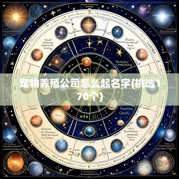 宠物养殖公司怎么起名字(挑选170个)