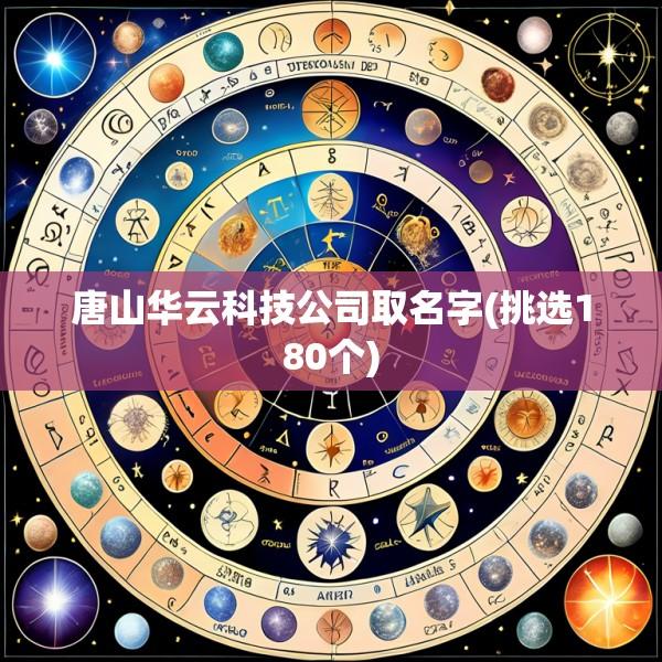 唐山华云科技公司取名字(挑选180个)