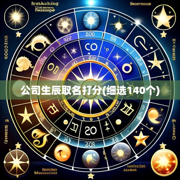 公司生辰取名打分(细选140个)