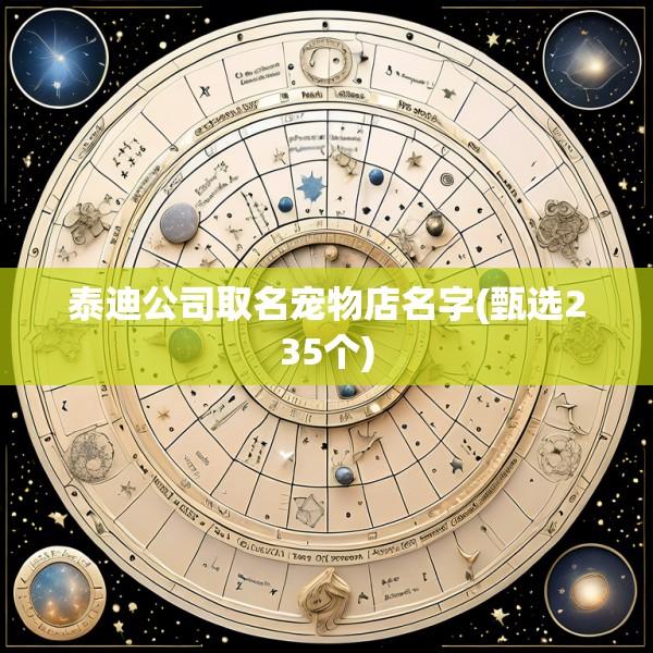 泰迪公司取名宠物店名字(甄选235个)