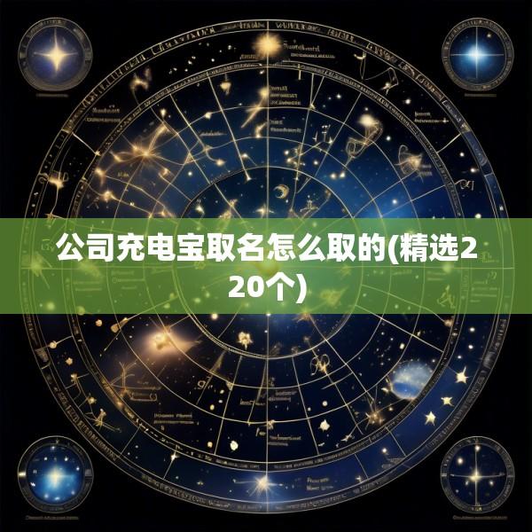 公司充电宝取名怎么取的(精选220个)