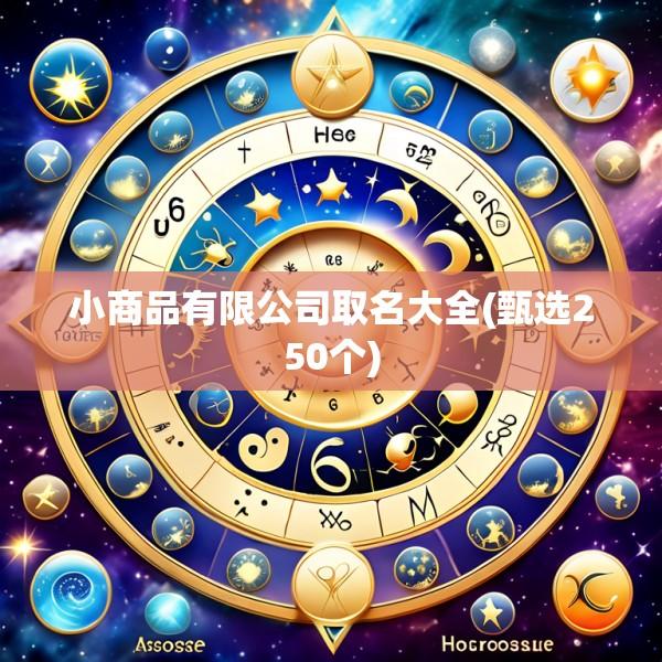 小商品有限公司取名大全(甄选250个)