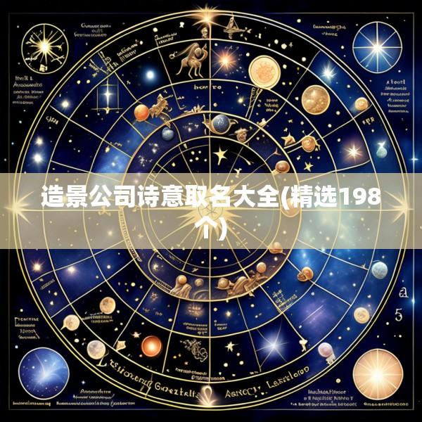 造景公司诗意取名大全(精选198个)