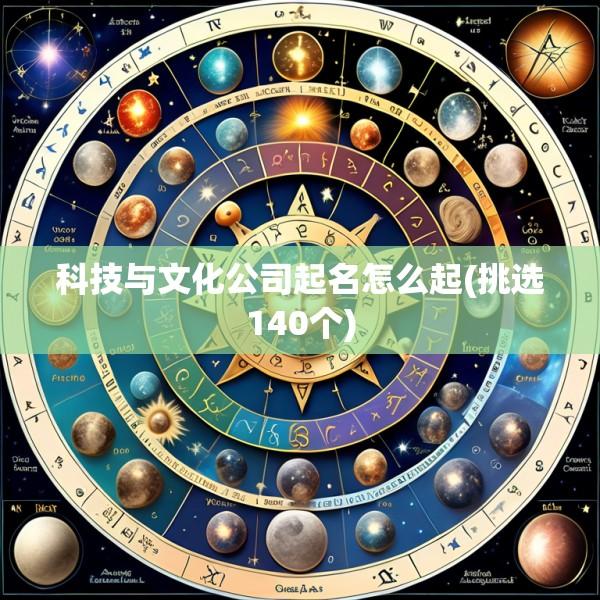 科技与文化公司起名怎么起(挑选140个)