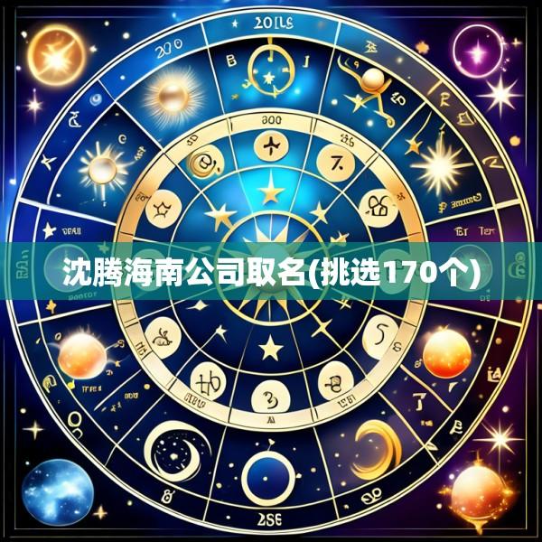 沈腾海南公司取名(挑选170个)