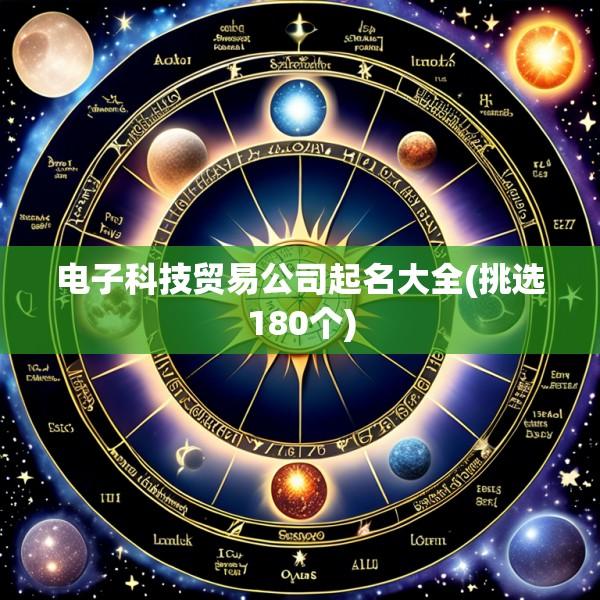 电子科技贸易公司起名大全(挑选180个)