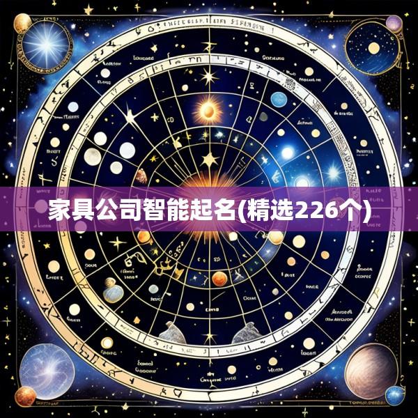 家具公司智能起名(精选226个)