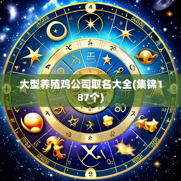 大型养殖鸡公司取名大全(集锦187个)
