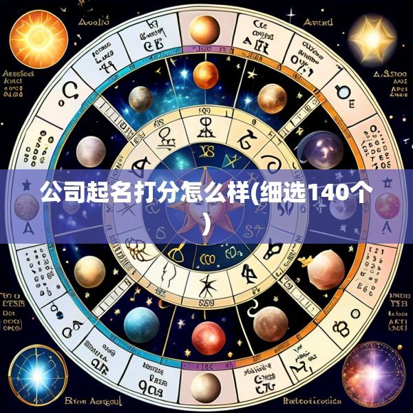 公司起名打分怎么样(细选140个)