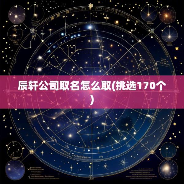 辰轩公司取名怎么取(挑选170个)