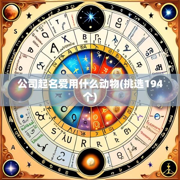 公司起名爱用什么动物(挑选194个)
