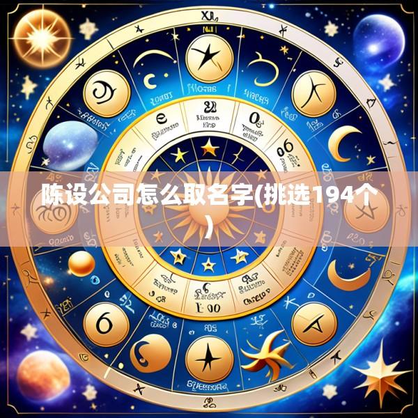 陈设公司怎么取名字(挑选194个)