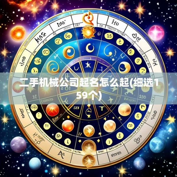 二手机械公司起名怎么起(细选159个)