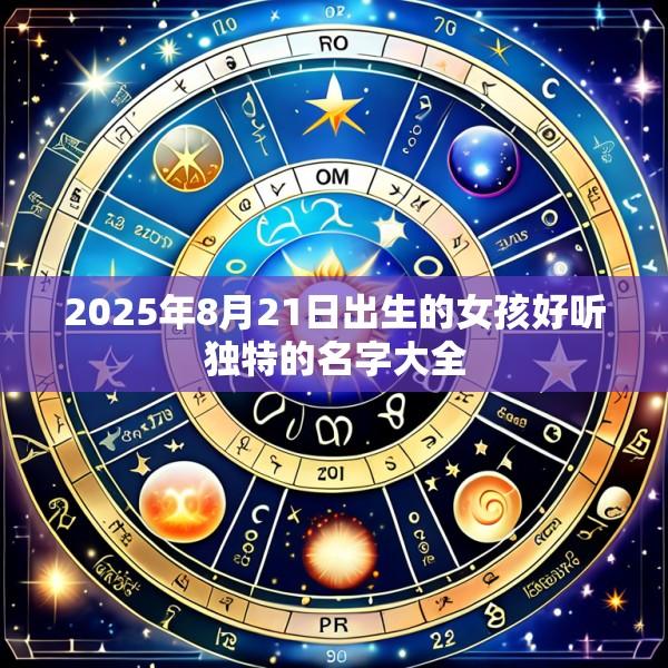 2025年8月21日出生的女孩好听独特的名字大全