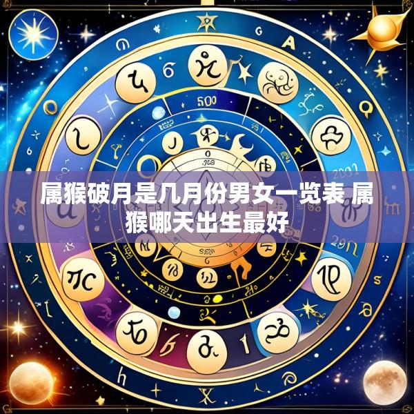 属猴破月是几月份男女一览表 属猴哪天出生最好