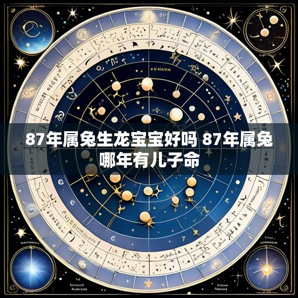 87年属兔生龙宝宝好吗 87年属兔哪年有儿子命