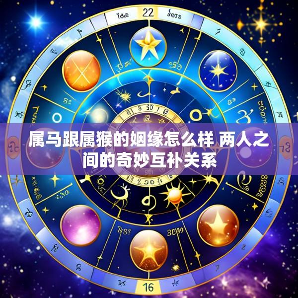 属马跟属猴的姻缘怎么样 两人之间的奇妙互补关系
