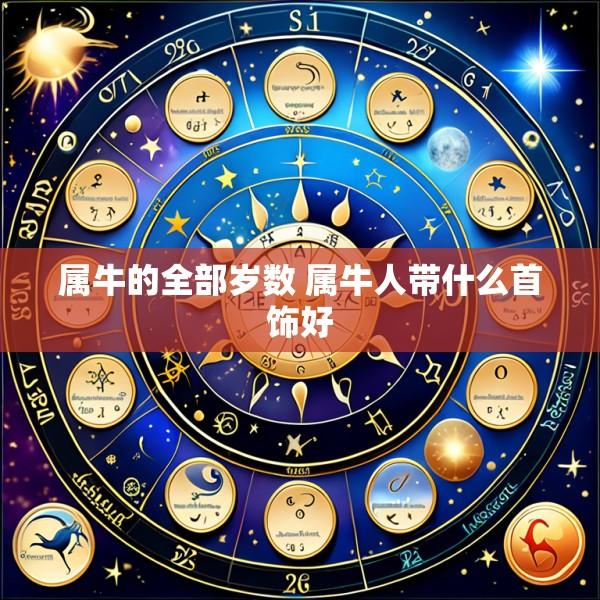 属牛的全部岁数 属牛人带什么首饰好