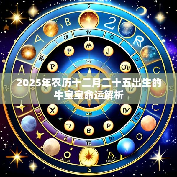 2025年农历十二月二十五出生的牛宝宝命运解析