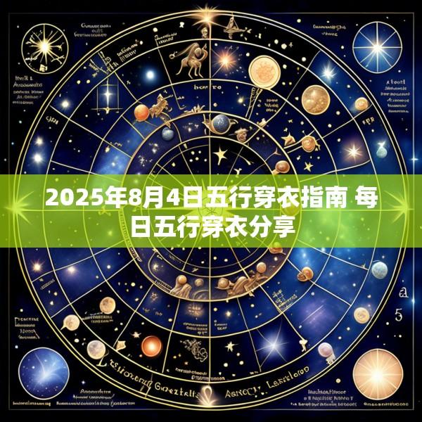 2025年8月4日五行穿衣指南 每日五行穿衣分享