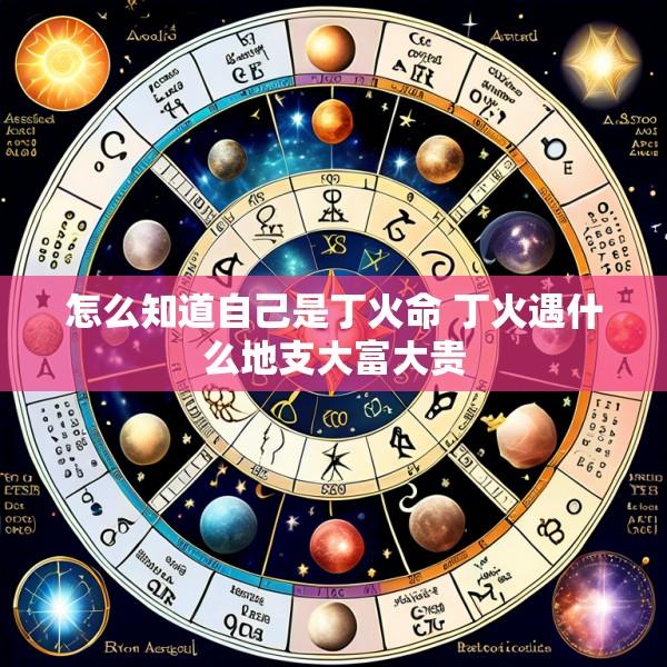 怎么知道自己是丁火命 丁火遇什么地支大富大贵
