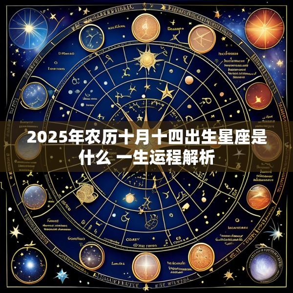 2025年农历十月十四出生星座是什么 一生运程解析