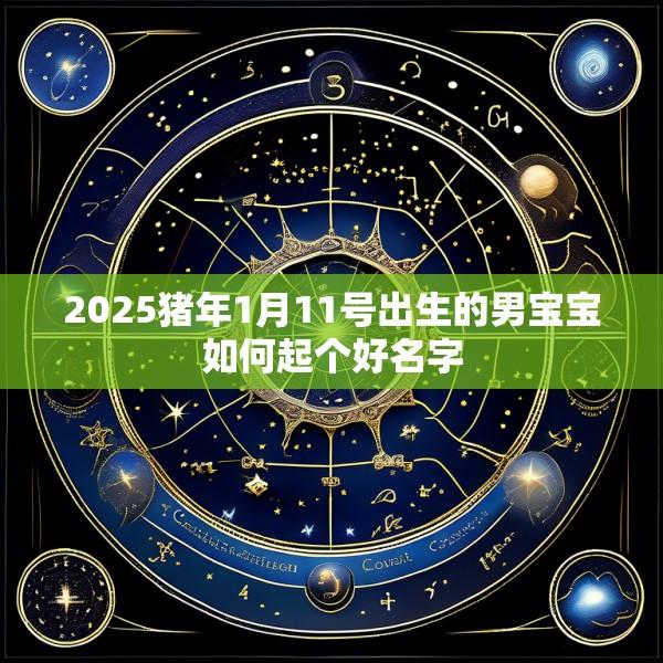 2025猪年1月11号出生的男宝宝如何起个好名字