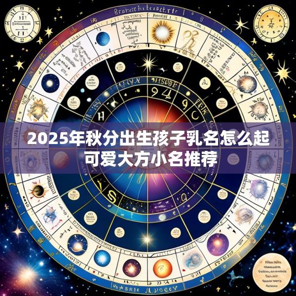 2025年秋分出生孩子乳名怎么起 可爱大方小名推荐