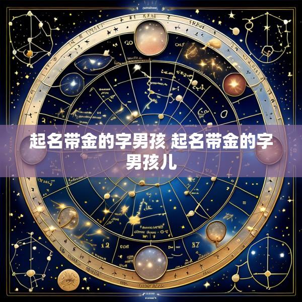 起名带金的字男孩 起名带金的字男孩儿