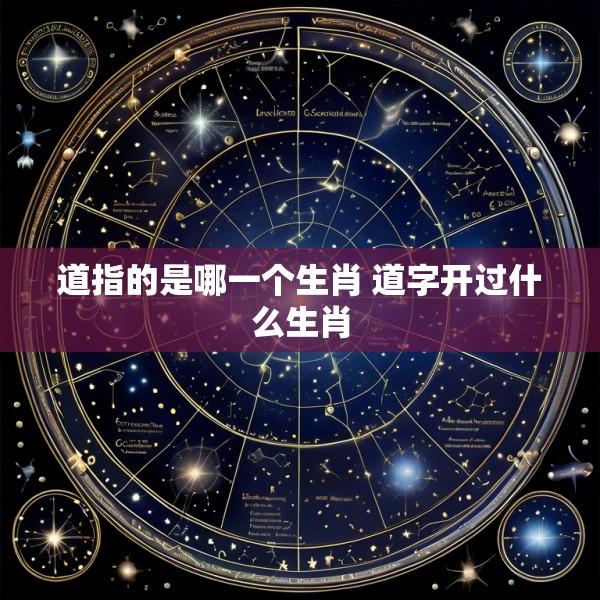 道指的是哪一个生肖 道字开过什么生肖