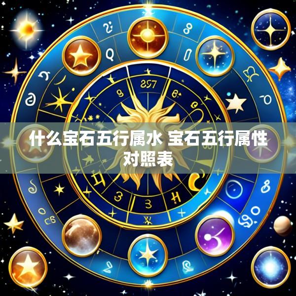 什么宝石五行属水 宝石五行属性对照表